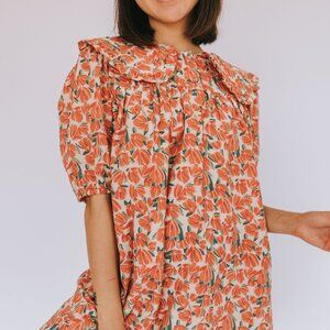 One Loved Babe Gianna Mini Dress Size M Oversized Collar